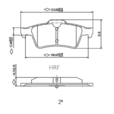 Front Brake Pads for Jaguar Xf Front Brake Pads for Jaguar Xf